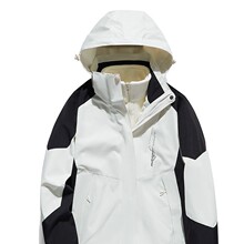 simboo信步三合一冲锋衣女户外可拆卸防风外套登山服男情侣