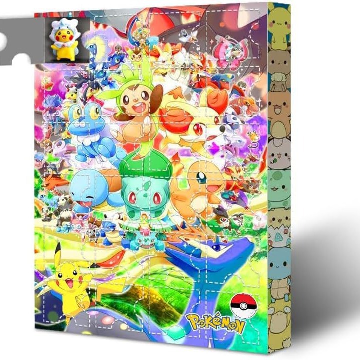 Cross-Border Customized Wholesale Includes 24 Cute Anime Mini Figurines Toy Blind Box Christmas Countdown Calendar