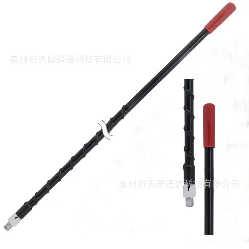 3英尺玻璃纤维黑色CB无线电天线  0.9米27MHz车台对讲机通信天线