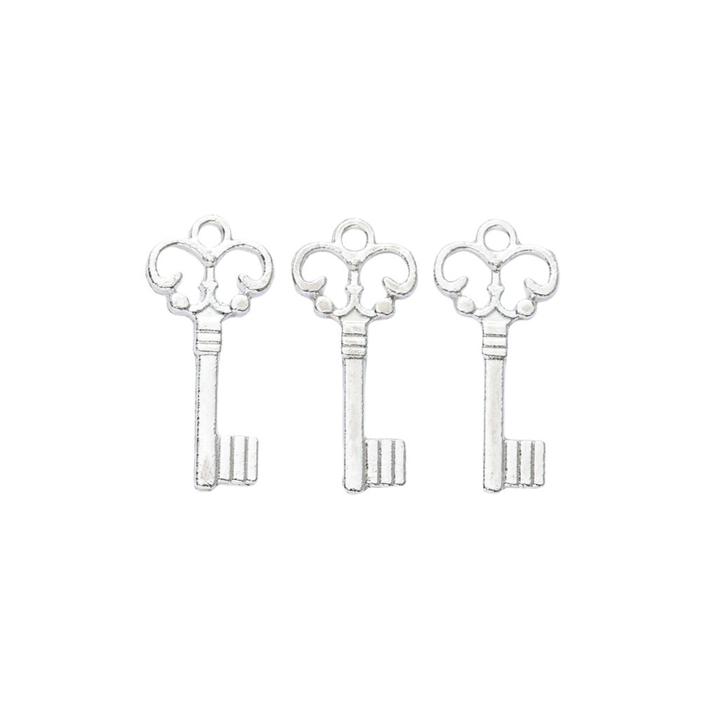 2g Weight Pendant Jewelry Making Type DIY Jewelry Accessories Classification 1 Piece Quantity Alloy Material Key Pattern Plating Design Cute, Retro Style 1 Piece Alloy Key Pendant DIY Jewelry Accessories 6