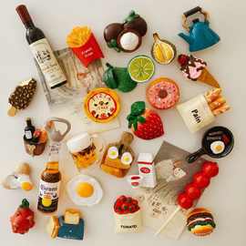 立体冰箱贴北欧磁性创意留言磁贴纸磁力装饰贴抖音吸铁石