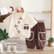 Five small seven children's clothing 2025 summer new 0-4 years old children's boys and girls letters embroidered short sleeve shirt 2 pieces