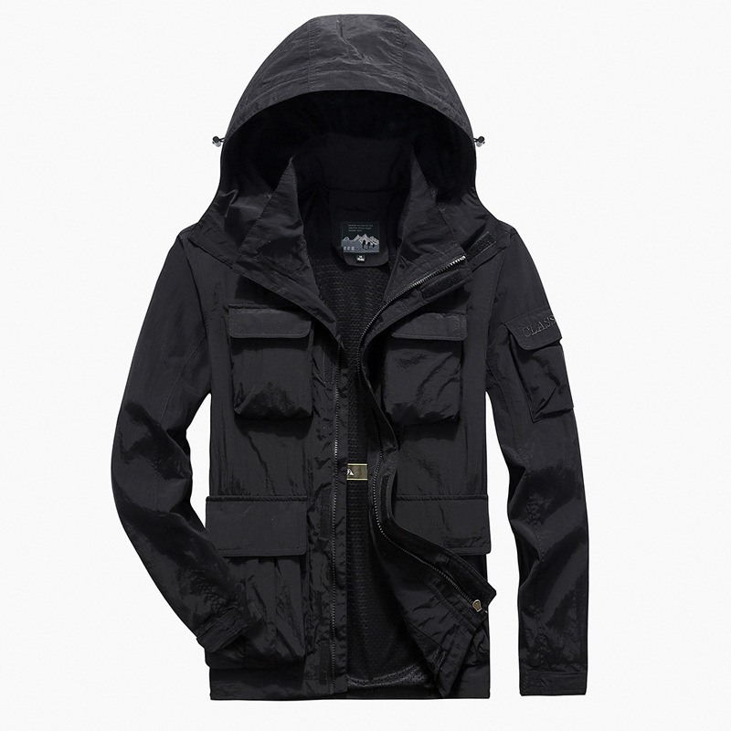 (Cross-border trading), quick dry men's travel sports waterproof jacket, oversize 2