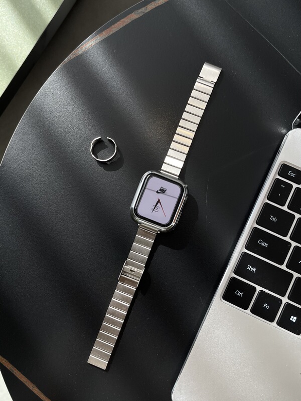 Suitable for Apple Watch Iwatch6/Se Slim Retro Stainless Steel Small Waistband 44Mm40Mm Suitable for Apple Watch Iwatch6/Se Slim Retro Stainless Steel Small Waistband 44Mm40Mm