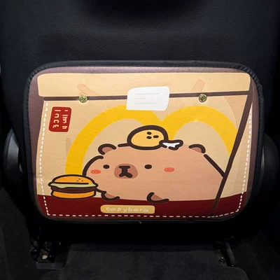 Cartoon Cute Protective Pad, Chair back anti-kick pad - short-style-burgabala-anti-kick-pad1
