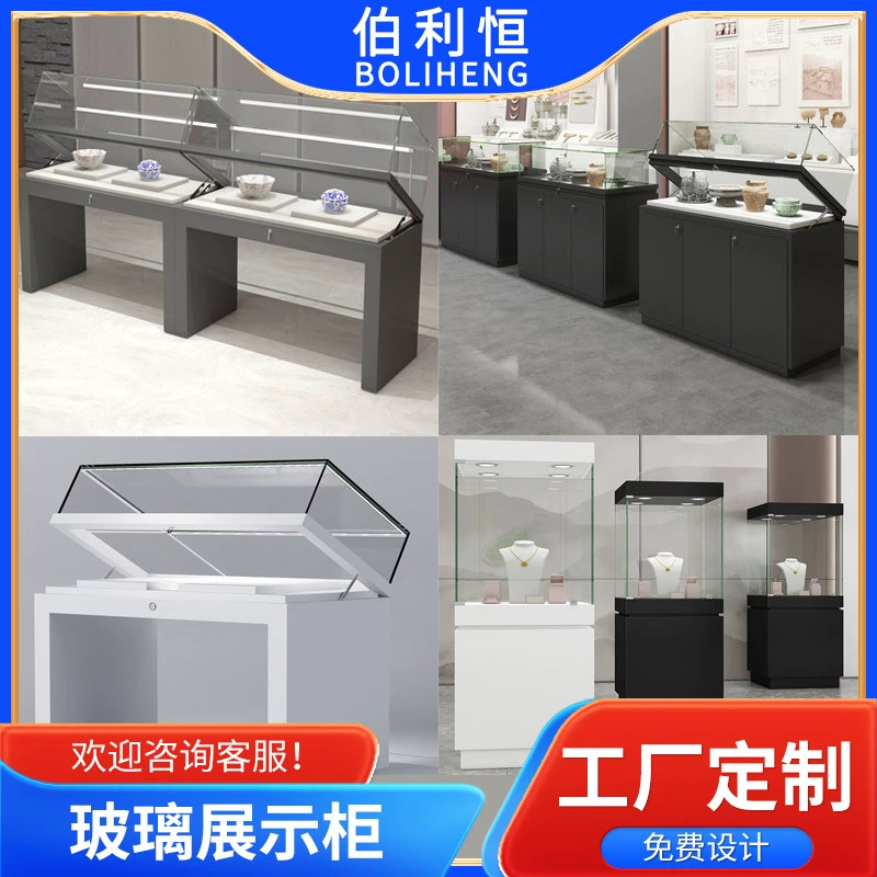 Гидравлический Музей Стеклянный Дисплей Шкаф Античные Культурные Реликвии Счетчик Нефритовый Дисплей Шкаф Ювелирные Изделия Выставочный Зал Дисплей Шкаф