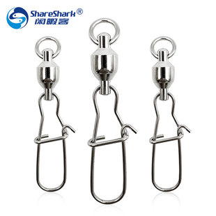 Bearing Swivel + Enhanced Pin Stainless Steel High-Speed Figure Ring Swivel Pin Connector Fishing Gear Accessories Wholesale