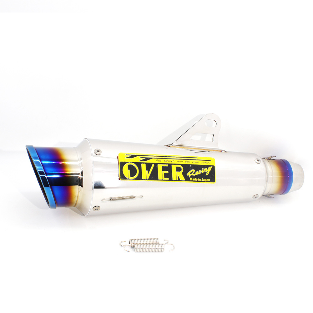 Shark Mouth over Exhaust Motorcycle Exhaust Pipe Suitable for Ninja 400/Z250/R6/R1/Cbr/Mt07/R3