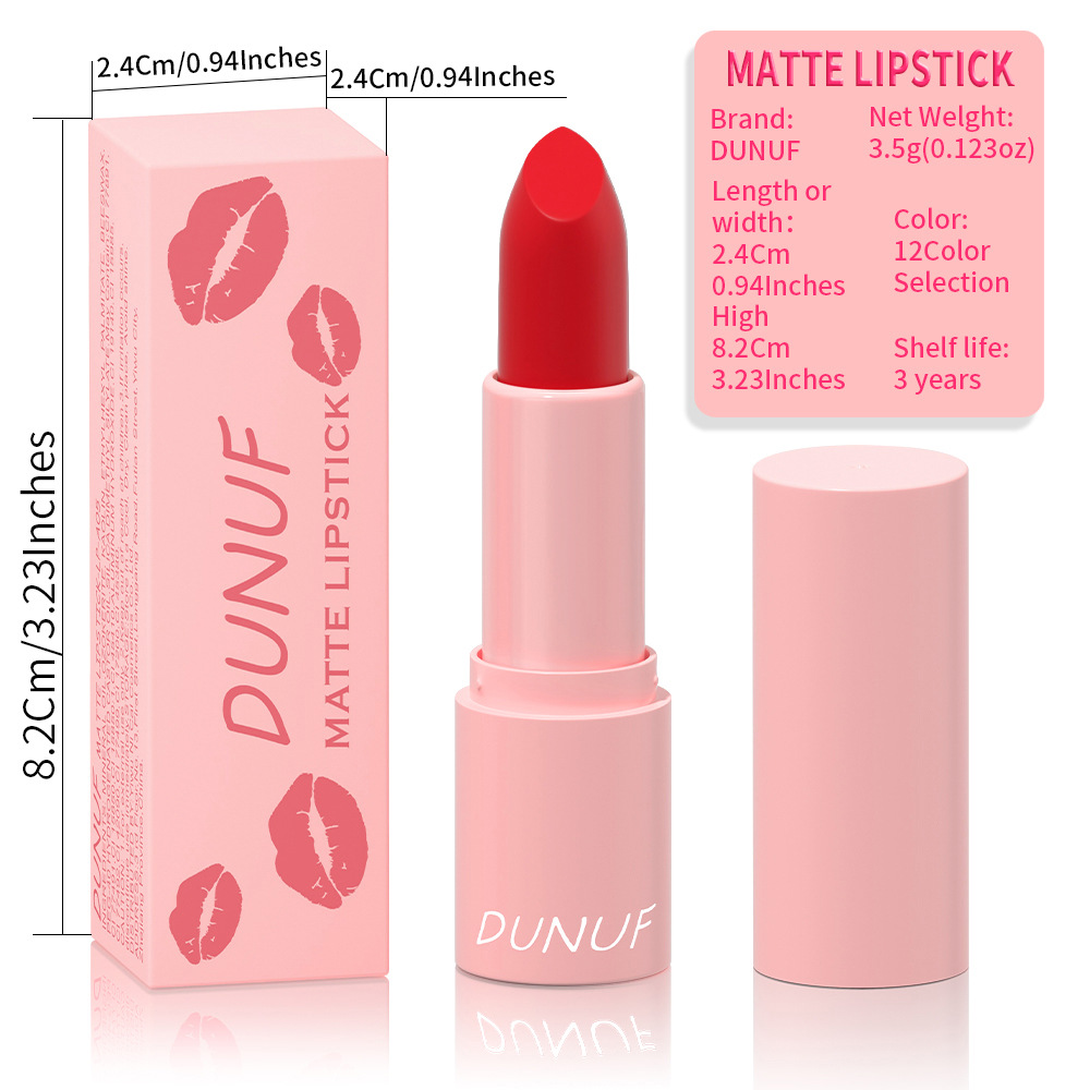 Check it out! Link Disclaimer - Exclusive for Foreign trade :DUNUF 12-color matte lipstick undefined