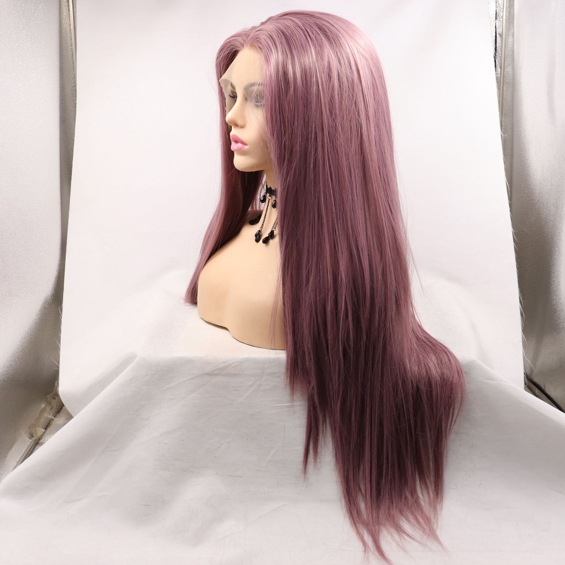 Pelucas Europeas y Americanas Long Straight Lace New Lace Front Wigs