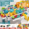 Extra large rectangular table + height-enhanced storage + 275 tablets + chair