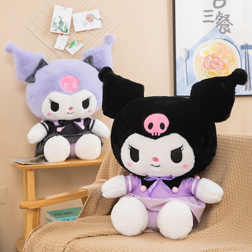 New Kuromi Doll Melody Doll Plush Toy Wholesale Foreign Trade Pillow Large Rag Doll Sanrio
