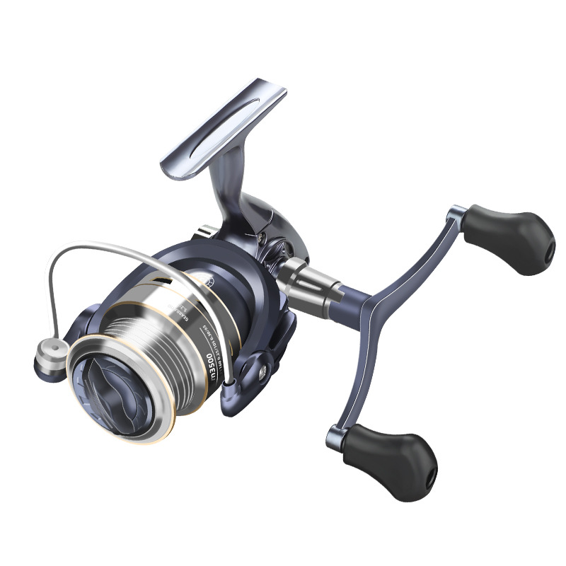 Rueda de hilado de luya rueda de hilado de luya línea superficial micro taza rodamiento de doble brazo oscilante bisagrado rueda de pesca metal brazo oscilante rueda de lanzamiento remoto