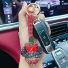 Cartoon cute keychain, trend car keys, pendant, diamond encrusted, wholesale