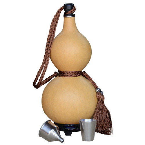 Wine Gourd Bulk Wholesale Bottle Hangers Natural Gourd for Water and Wine, Small Opening Shelf Decorative Home Wind Water Gourd