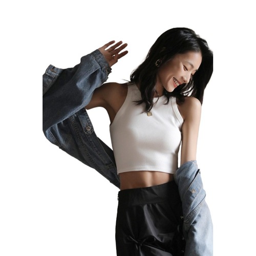 Internet celebrity short black bottoming thread camisole women's summer inner sleeveless design stylish outer top