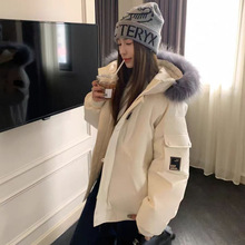 短款加厚羽绒棉服女2025冬季新款高密防风工装派克服连帽棉衣外套