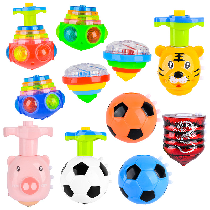 Children's top toys, lighting, music, rotating tops, men's and women's fruit top stalls, night markets, toy wholesale, cross-border