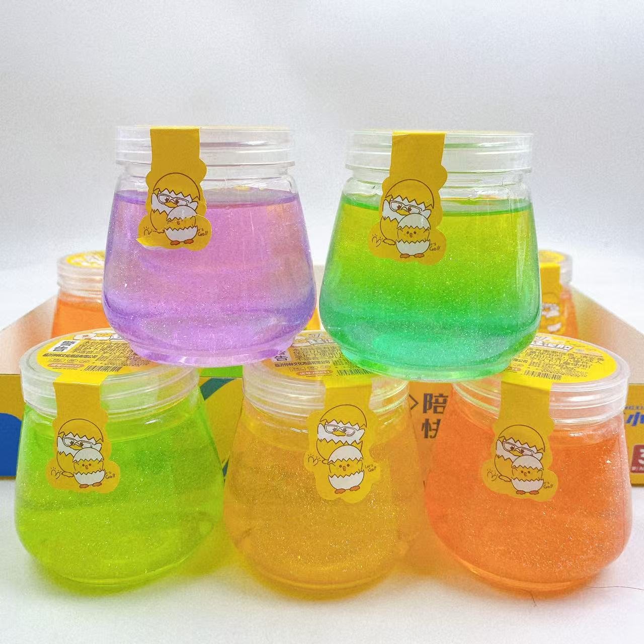 Diversión goma espumante slime polvo de cristal de barro red conjunto descomprimido M barro juguetes para niños al por mayor