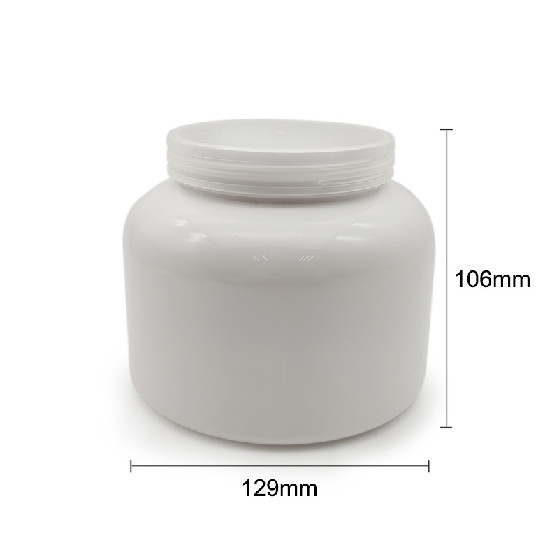 1000ml白色透明塑料罐子奶粉蛋白粉食品密封储物罐现货批发塑料罐