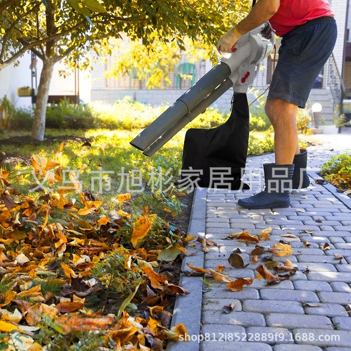 Мешок для сбора листьев из ткани Оксфорд 420D, мешок для воздуходувки-пылесоса, садовый мешок для уборки листьев, мешок для хранения садовой техники