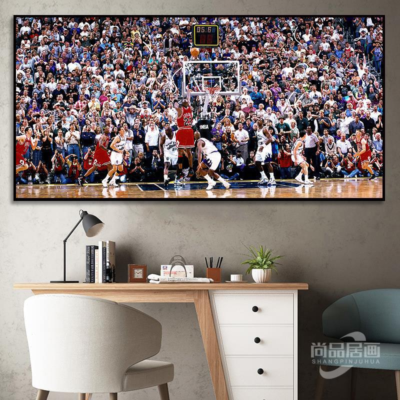 NBA star Jordan James living room poster background basketball decorative painting boy bedroom bedside painting mural NBA star Jordan James living room poster background basketball decorative painting boy bedroom bedside painting mural