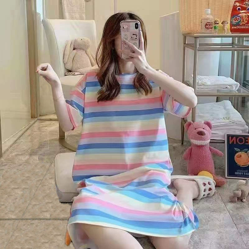 Детское oversize комбинезон-пижама с короткими рукавами, лето, принт-мультфильм, размеры M–XXL