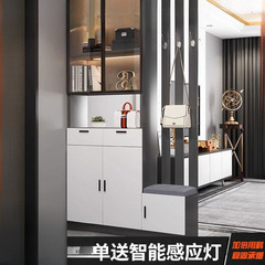 现代简约玄关柜鞋柜一体现代简约客厅屏风玄关隔断柜换鞋凳酒柜