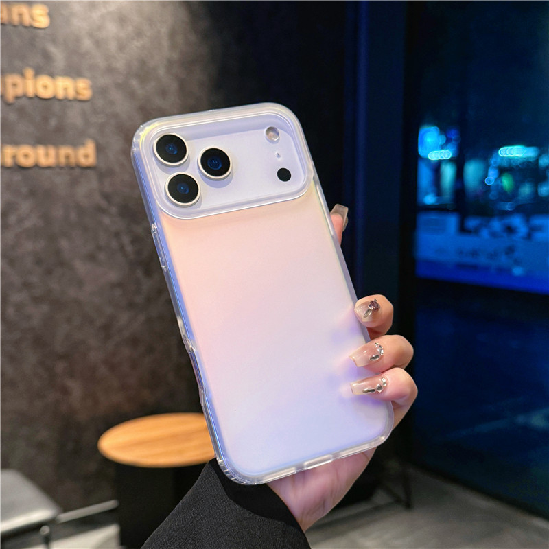 适用iphone17手机壳苹果17promax镭射渐变17Air炫彩变色龙磁吸壳|undefined