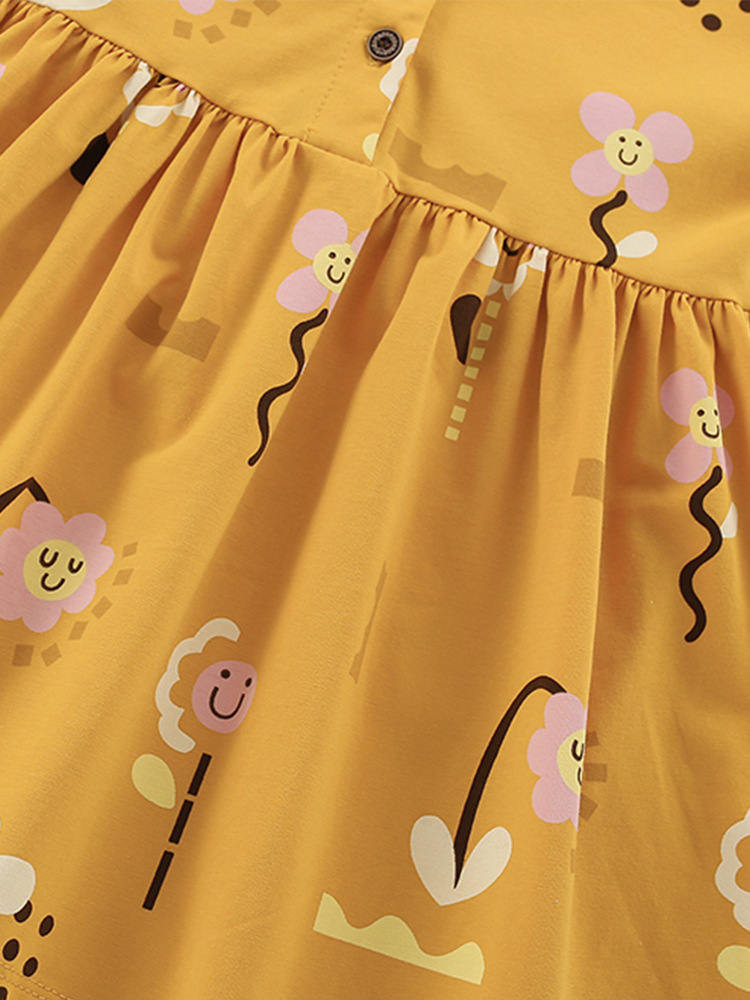 Transfronterizos para malwee vestidos de niñas verano nuevo estilo europeo y americano de niños de cuello redondo de manga corta vestido de princesa infantil