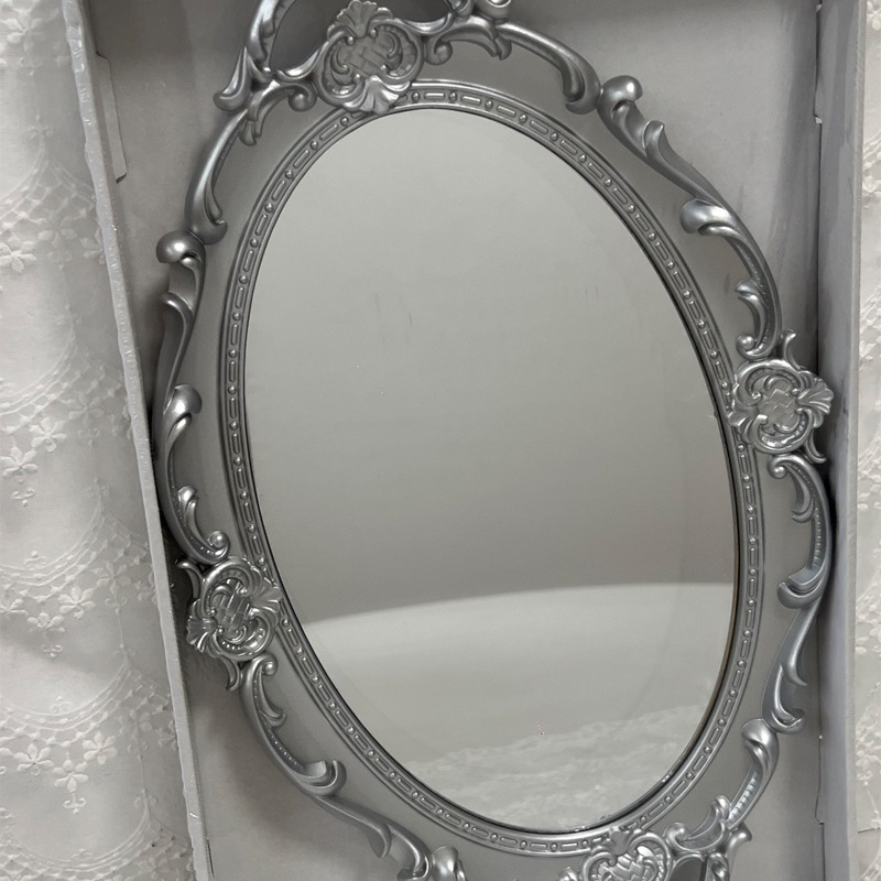 Retro retro de estilo europeo espejo de almacenamiento de la joyería tocador bandeja de la boda Internet celebridad foto accesorios decoración postre placa