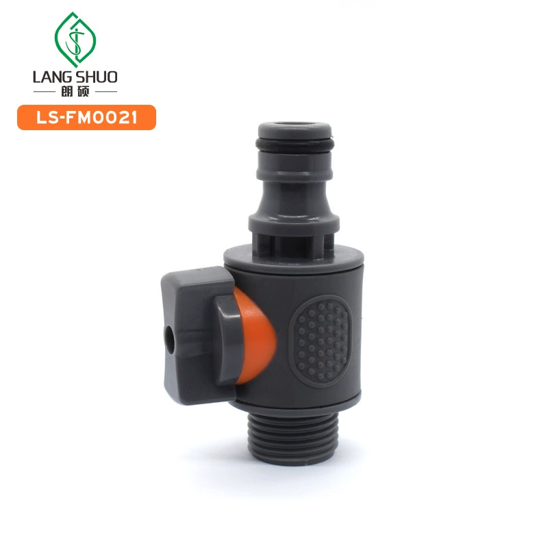 Прямой клапан, один ниппель, один 3/4 внешний зуб, Внутренний Зуб, двусторонняя садовая техника из АБС-пластика с клапаном