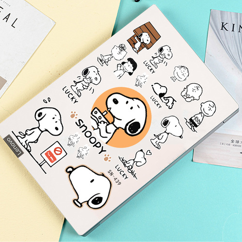Cartoon Snoopy sticker laptop sticker water cup ipad mobile phone case storage box decorative sticker waterproof