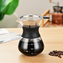 玻璃杯;咖啡壶;咖啡杯