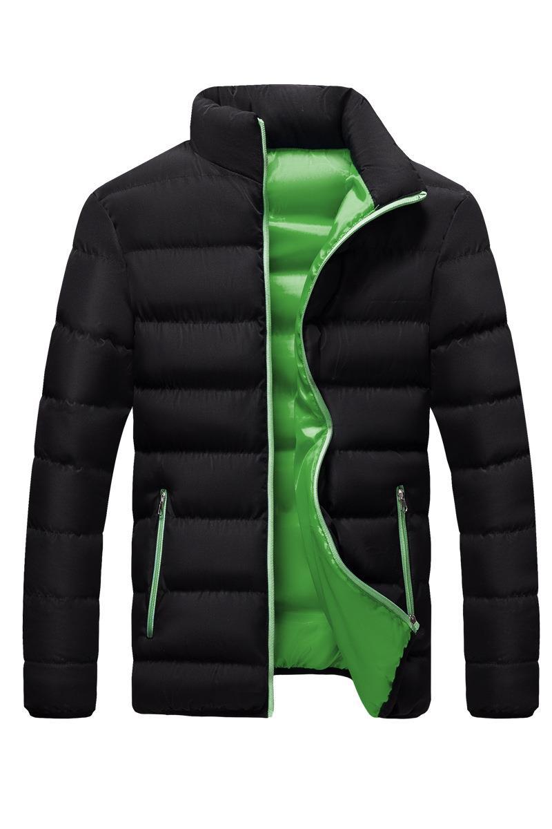 Comercio exterior pedido original otoño e invierno ropa acolchada deportiva gruesa cardigan de cuello alto para hombre chaqueta acolchada al aire libre chaqueta casual ropa de algodón cálido lote
