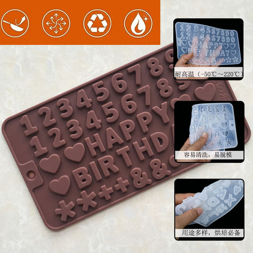 DIY crystal glue alphanumeric molds 26 English alphanumeric molds with high mirror technology