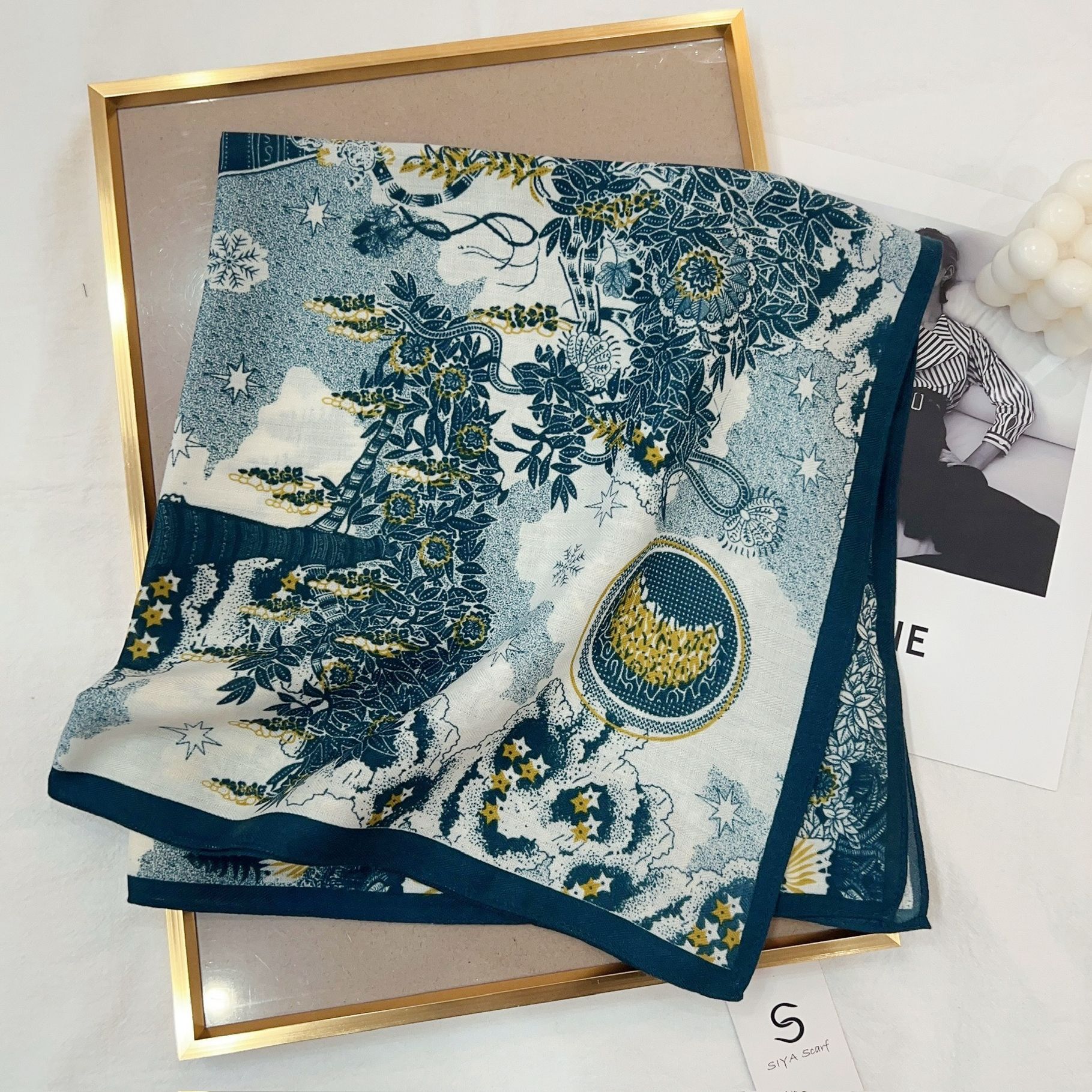 Nueva decoración de bufandas cuadradas de herringe bufandas de moda de mujer coreana algodón y lino sensación de bufandas de seda temperamento de cuello de protección universal