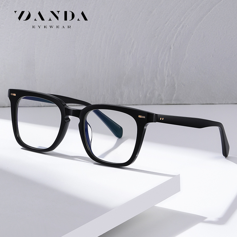 Moda artística placa gafas marco hombres y mujeres de la misma caja gafas lisas PS8811 Placa de marco completo anti-azul gafas de luz