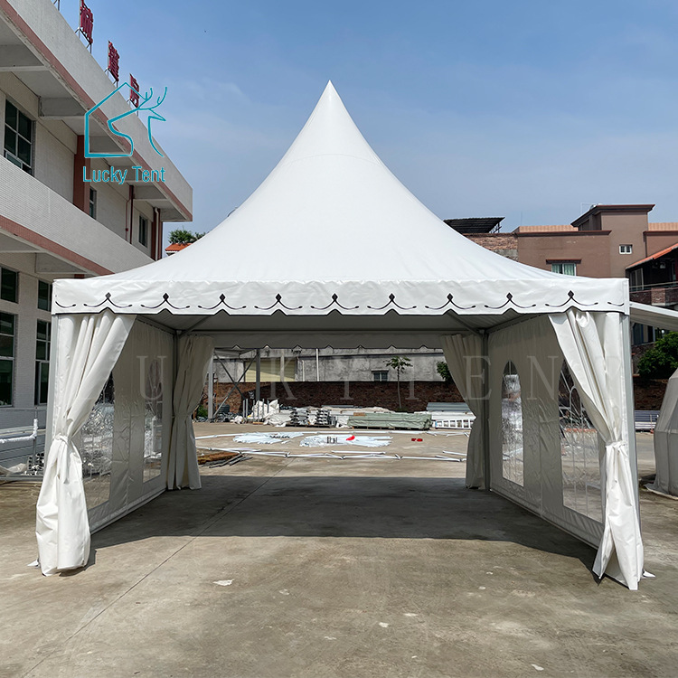 德国大棚凤铝铝合金欧式尖顶帐篷5X5M户外展览活动篷房体育赛事篷