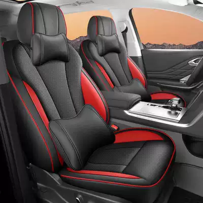 the Red Flag HS7, Modelə uyğun (Original) oturacaq örtükləri - black-and-red-deluxe-edition-five-seater-full-coverage-for-the-front-row-partial-coverage-for-the-back-row