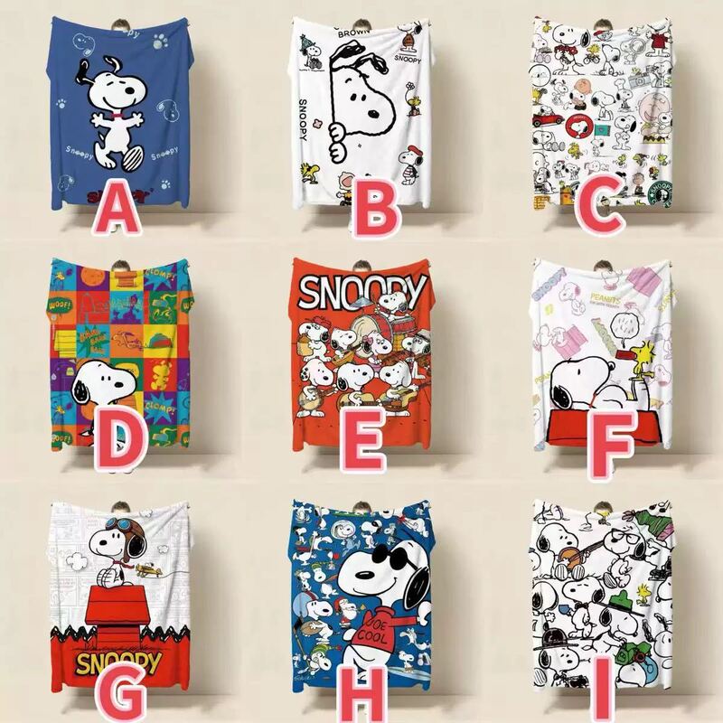 Snoopy 3D Printed Microfiber Bath Towel, Office Nap Air Conditioning Blanket, Dormitory Cover Blanket, Nap Shawl Wholesale
