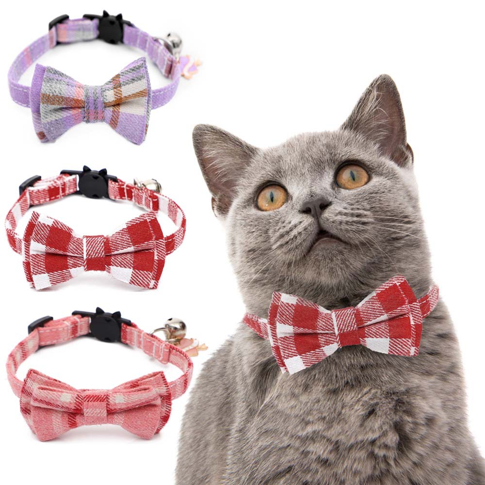 Fábrica de puntos transfronterizos nuevo día de San Valentín collar de gato amor collar de gato arco de gato collar de gato