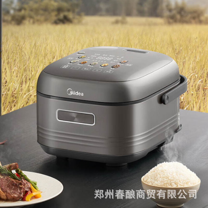 美的电饭煲电饭锅纯钛0涂层4升3-8人无涂层IH加热双热源MB-HS412|undefined