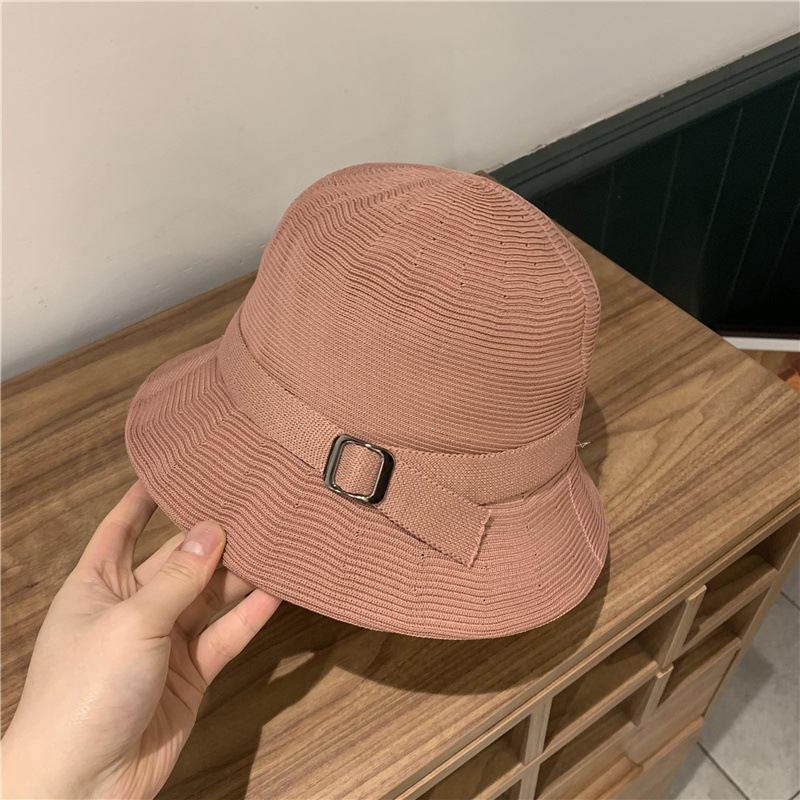 Korean Braided Buckle Sunscreen Fisherman Hat display picture 3