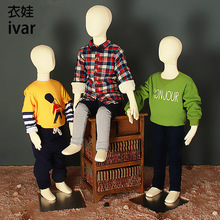 儿童模特道具童装软体儿童模特架全身小孩服装店模特人偶展示雯沃