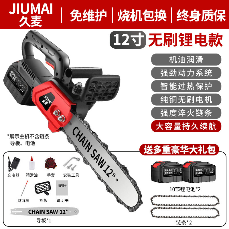 독일 Jiumai 순수 구리 브러시리스 고급 품질 제조 - 12inch 핫 세일 [10 섹션 199000H 보조 배터리 2 체인]