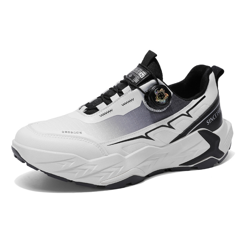 Zapatos de hombre sin lazos de protección laboral primavera ventilada red antideslizante sitio de trabajo de base gruesa zapatos deportivos casuales