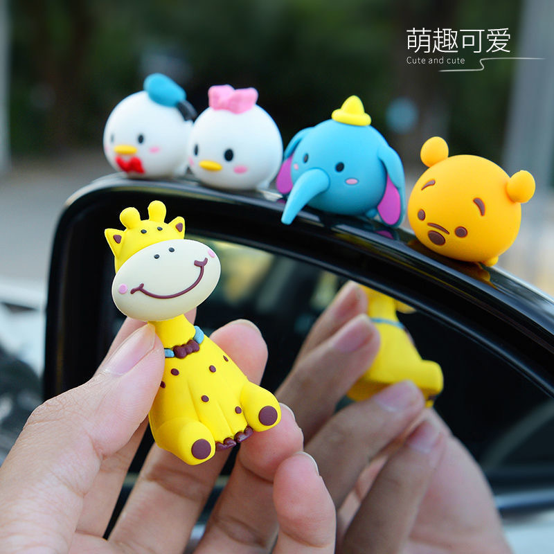 車の人形立体車の装飾品 PVC ソフトシリコーン小さな人形装飾用品センターコンソール車|undefined