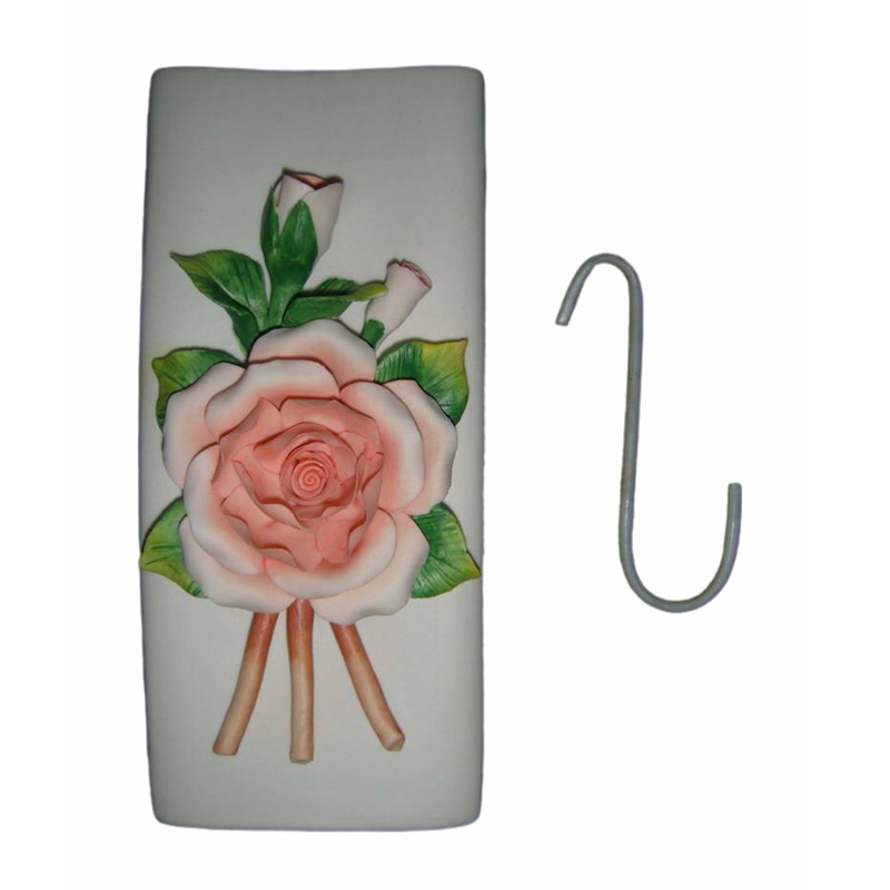 Humidificador de aire acondicionado de flores de cerámica, inserto de pared de aire acondicionado de cerámica, muebles para el hogar, artesanías de cerámica