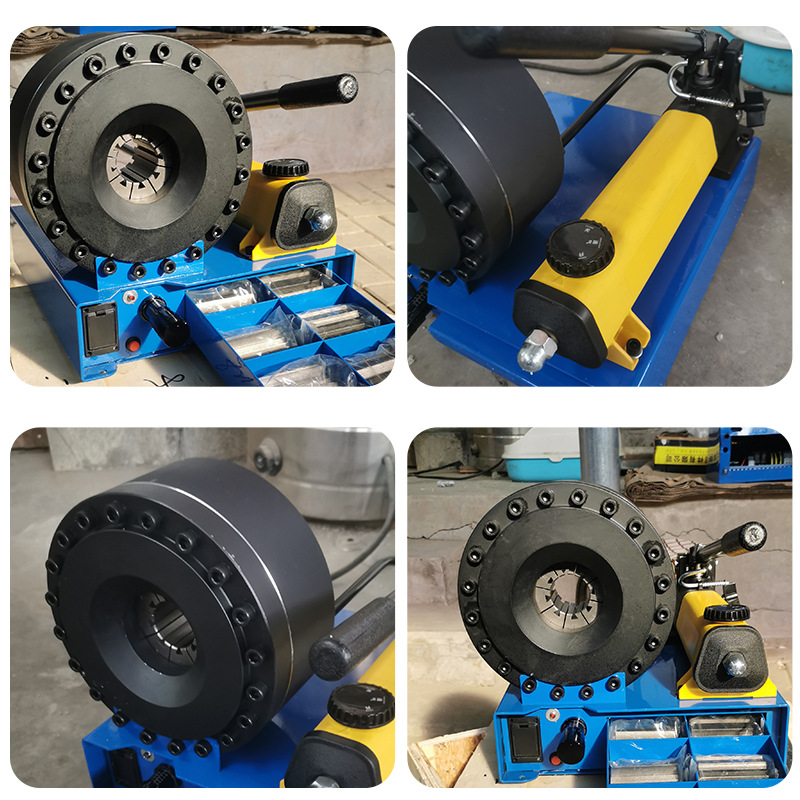 Versión mejorada de la máquina de encogimiento de tubos portátil manual pequeña, máquina de encogimiento de tubos de aceite hidráulico de alta presión, incautación de tubos de cerveza, máquina de encogimiento de tubos portátil